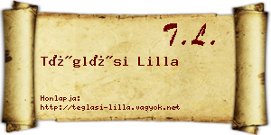 Téglási Lilla névjegykártya